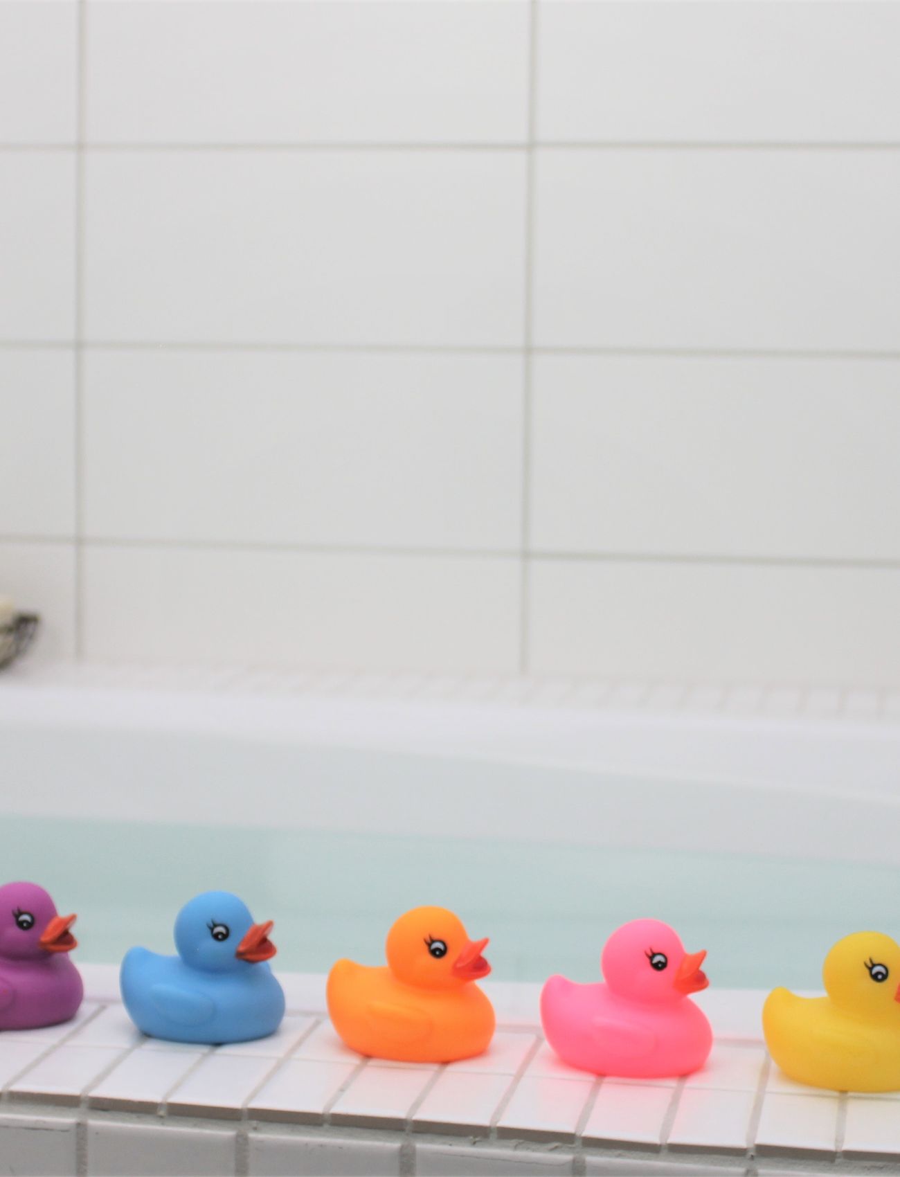 Rätt Start Bathtoys, Smal Ducks Diffrent Colour, 6 Pcs Toys Bath & Water Toys Bath Toys Multi/mønstret Rätt Start