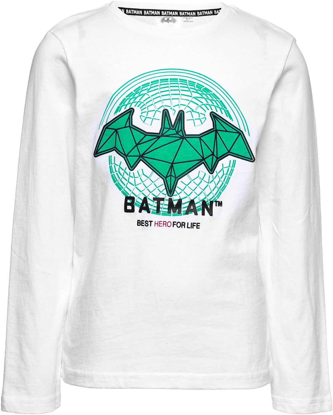 Batman Tshirt T-shirts Long-sleeved T-shirts Hvit Batman