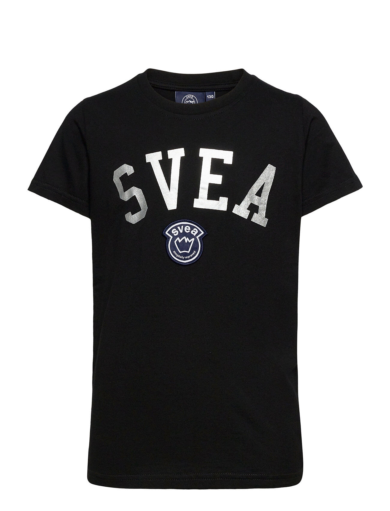 Svea K. Playful Logo Tee T-shirts Short-sleeved Svart Svea