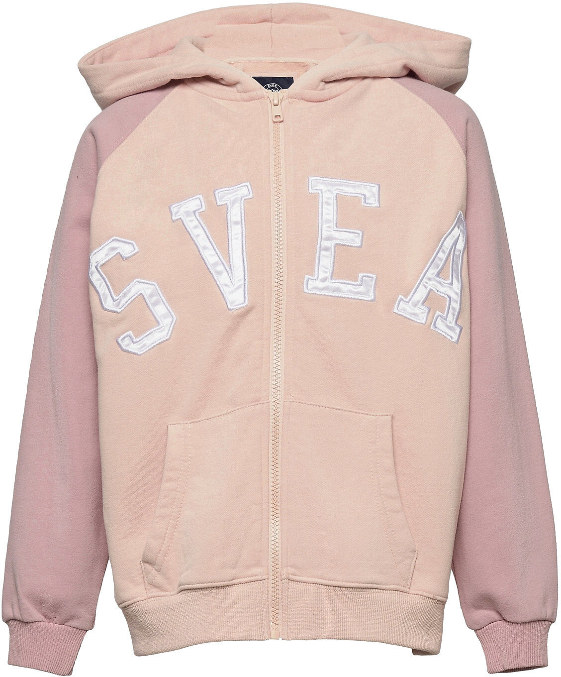 Svea K. Raglan Zip Hood Hettegenser Genser Rosa Svea