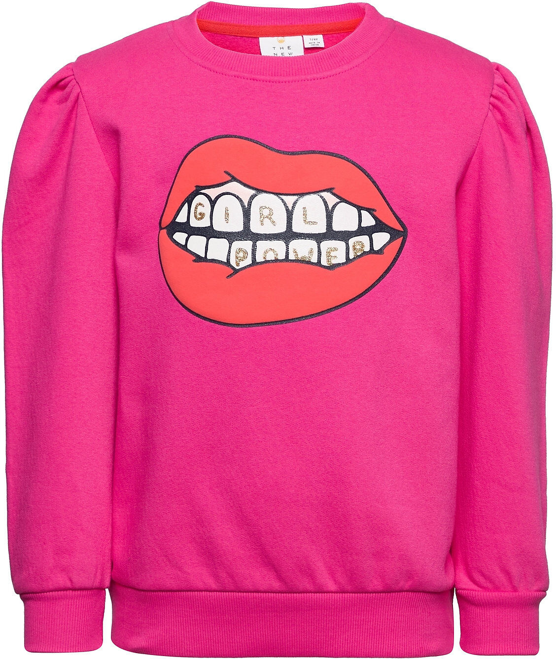 The New Tnaviaya Puff Sweatshirt Sweat-shirt Genser Rosa The New