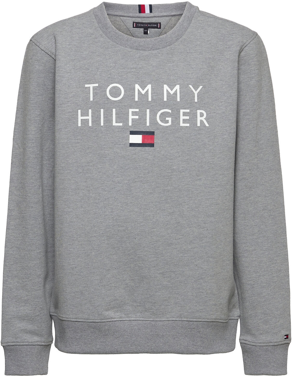 Tommy Hilfiger Th Logo Sweatshirt Sweat-shirt Genser Grå Tommy Hilfiger