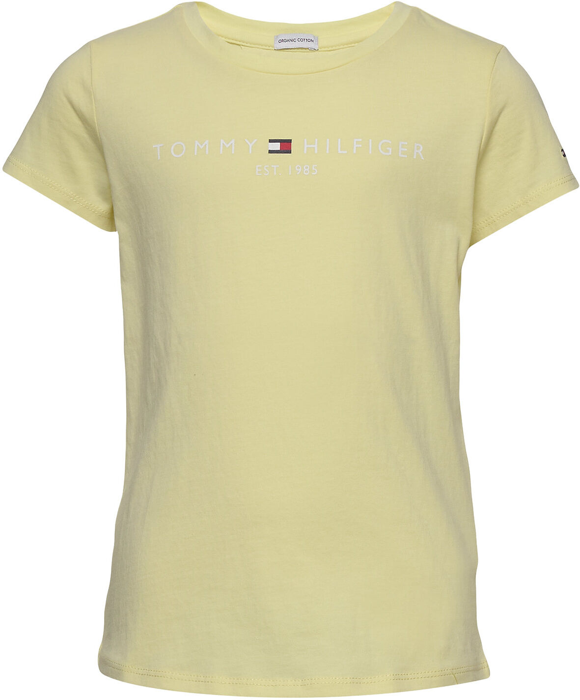 Tommy Hilfiger Essential Tee S/S T-shirts Short-sleeved Gul Tommy Hilfiger