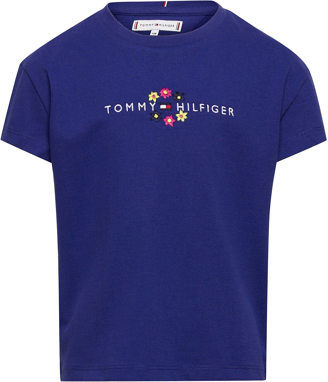 Tommy Hilfiger Floral Tee S/S T-shirts Short-sleeved Blå Tommy Hilfiger