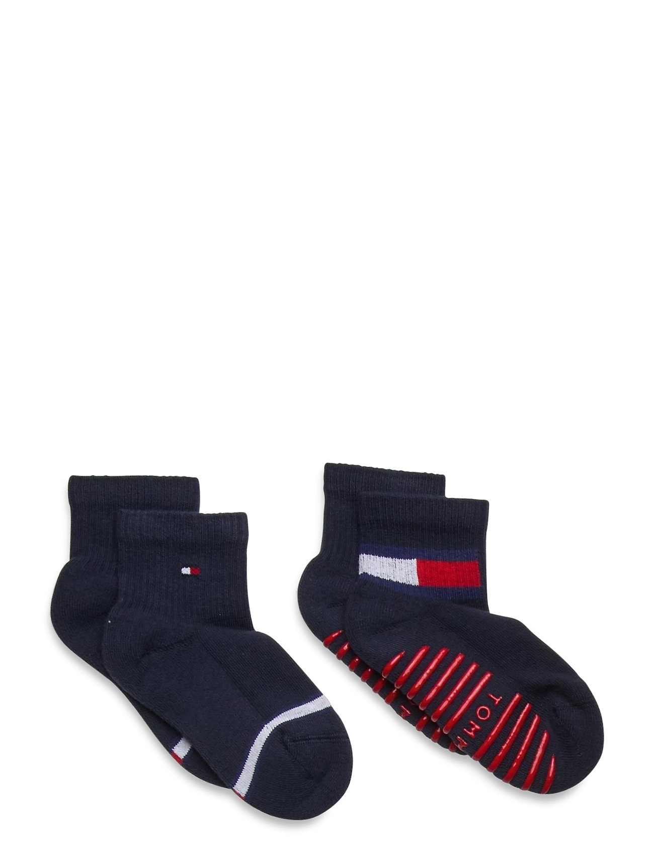 Tommy Hilfiger Th Baby Sock 2P Flag Sock Socks & Tights Socks Svart Tommy Hilfiger