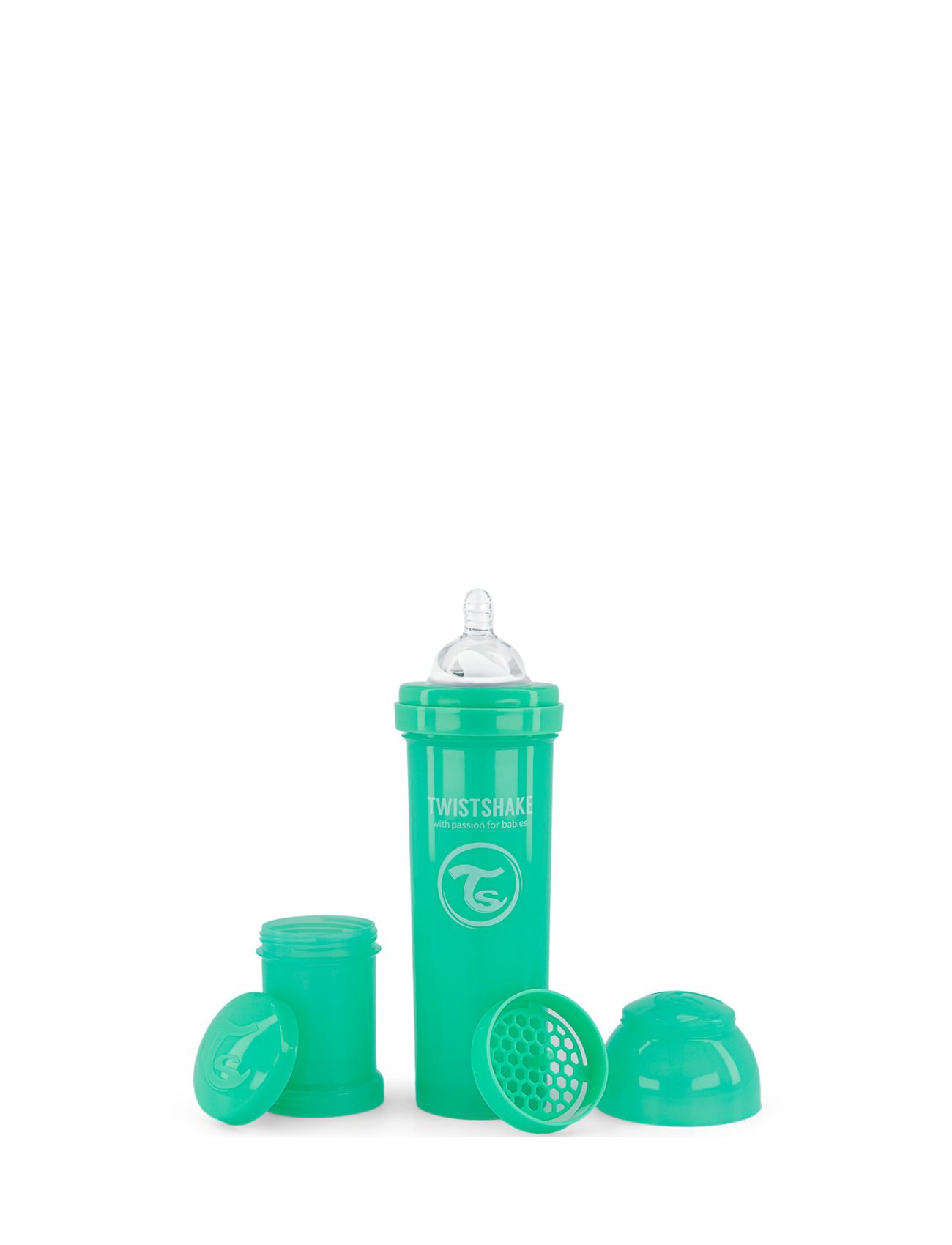 Twistshake Anti-Colic 330Ml Pastel Green Baby & Maternity Baby Feeding Baby Bottles Grønn Twistshake