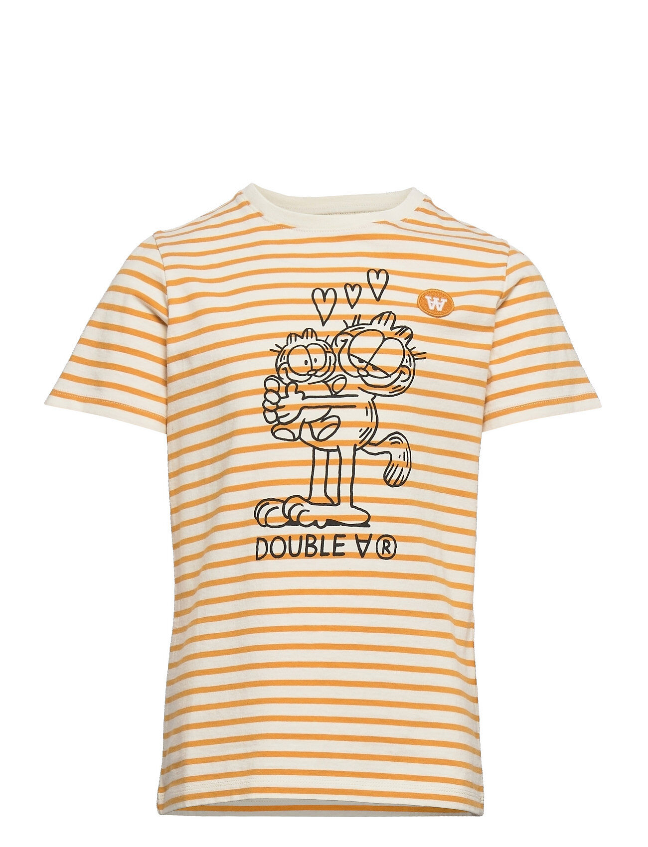 Wood Wood Ola Kids T-Shirt In Love T-shirts Short-sleeved Oransje Wood Wood