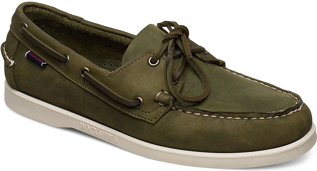 Sebago Docksides Crazy H Båtsko Sko Grønn Sebago