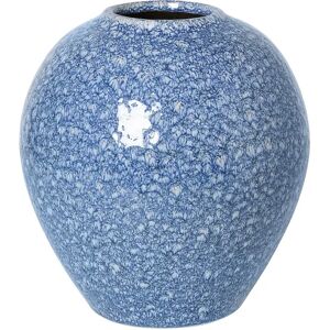 Broste Copenhagen Ingrid keramikvase 25,5 cm Insignia blue-white