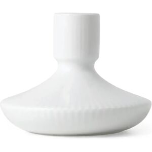 Royal Copenhagen White Fluted lysestake 8 cm Hvit