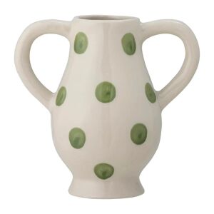 Bloomingville Asrin vase 15 cm Hvit-grønn