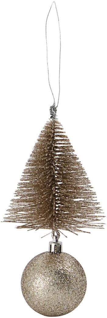 House Doctor Tree & bell juletrepynt 15 cm Sand