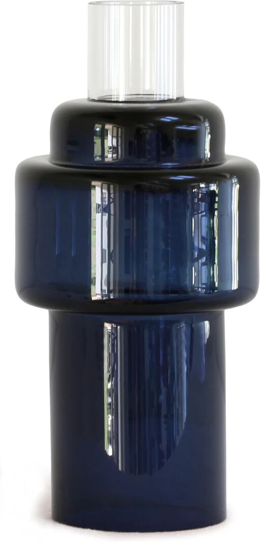 Ro Collection Glass candlestick no. 55 Indigo blue