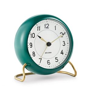 Arne Jacobsen Clocks AJ Station bordklokke grønn grønn