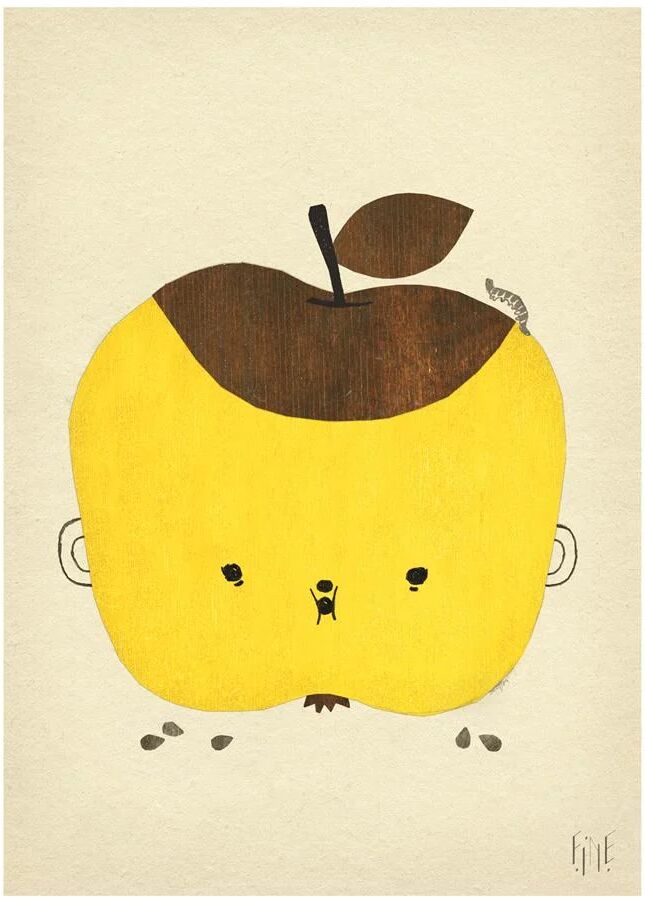 Fine Little Day Apple Papple poster 50 x 70 cm