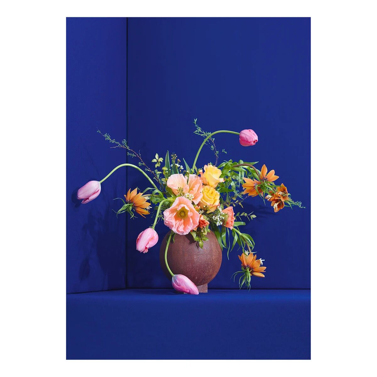 Paper Collective Blomst 01 Blue poster 50x70 cm