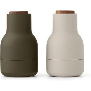 Audo Copenhagen Bottle Grinder krydderkvern Small 2-pakning Hunting green-beige-valnøtt