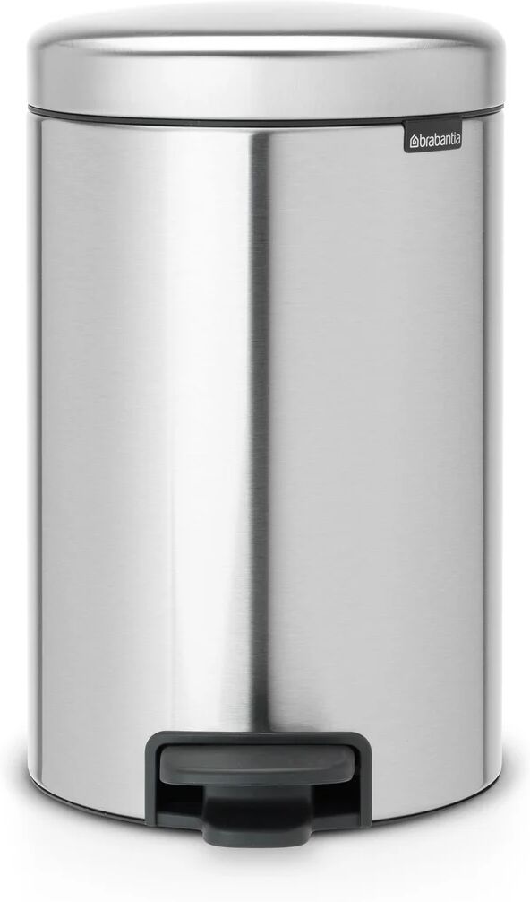 Brabantia New Icon pedalbøtte 12 liter matt steel fingerprint proof