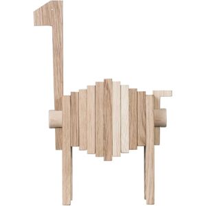 MOEBE Polygrif skulptur i eik 21 x 32 cm Wood, black