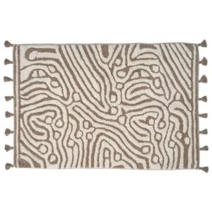 Classic Collection Maze baderomsmatte 60 x 90 cm Simply taupe-hvit