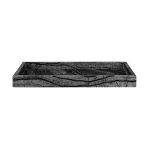 Mette Ditmer Marble dekorasjonsbrett 16 x 31 cm Sort-grå