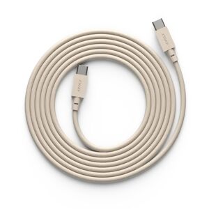 Avolt Cable 1 USB-C til USB-C ladekabel 2 m Nomad sand