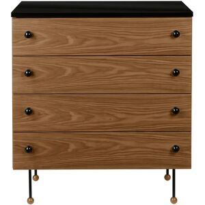 GUBI 62 Dresser kommode american walnut, 4 skuffer