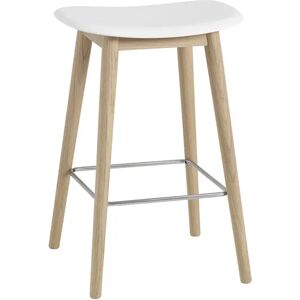 Muuto Fiber counter stool 65 cm white, eikeben