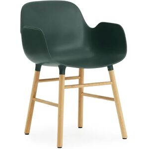 Normann Copenhagen Form karmstol green, eikeben