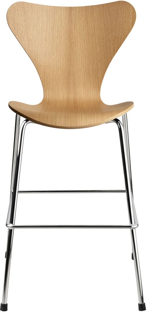 Fritz Hansen 3177 Sjuan Junior stol krom Oak