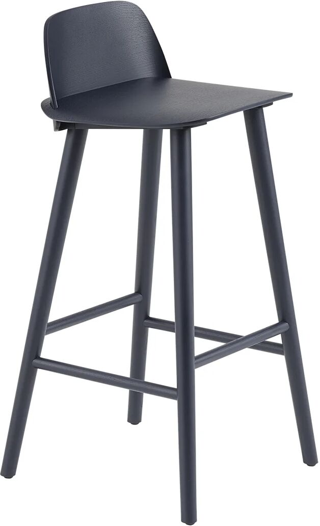 Muuto Nerd barstol 75 cm Midnight blue