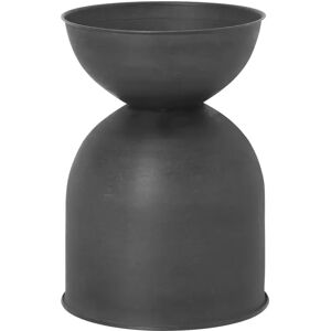 ferm LIVING Hourglass krukke liten Ø31 cm Svart-mørkegrå