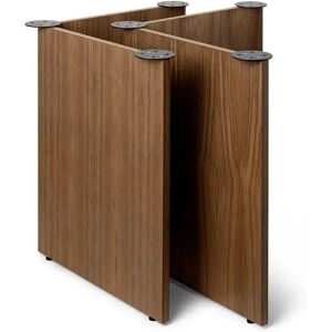 ferm LIVING Mingle bordben 2-pakning Walnut veneer, W68