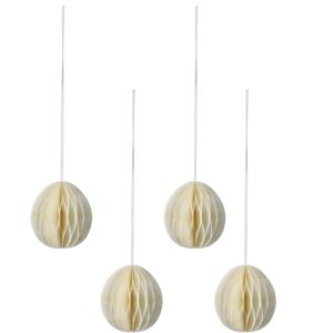 Scandi Living Brooding papiregg 7 cm 6-pk Hvit