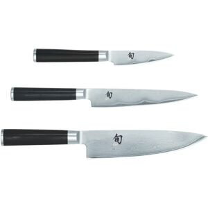 Kai Shun Classic knivsett 3 deler Krom-svart