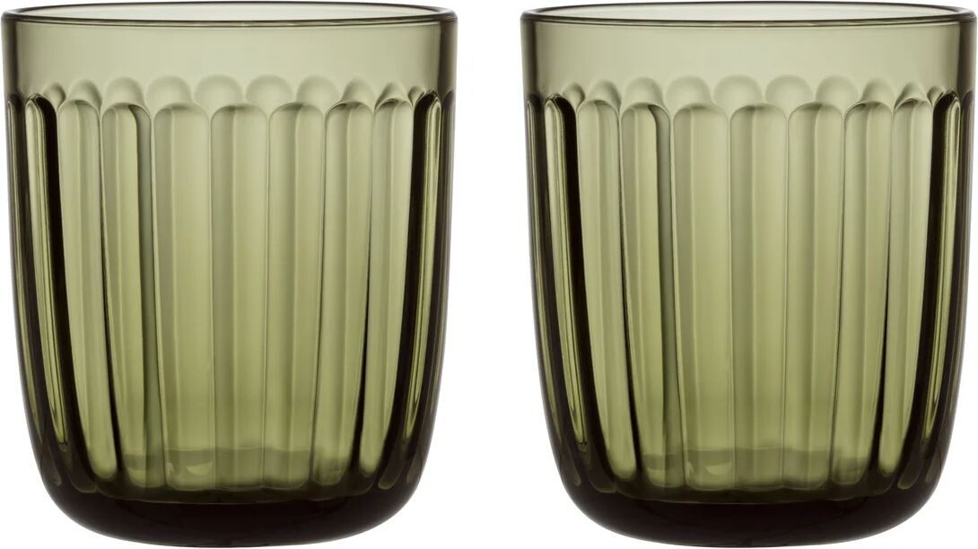 iittala Raami vannglass 2- stk. mosegrønn