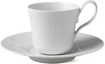 Royal Copenhagen White Elements kopp med skål 25 cl