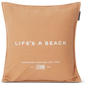 Lexington Life's A Beach Embroidered putetrekk 50 x 50 cm Beige-hvit