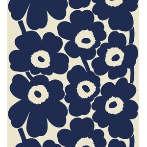 Marimekko Unikko linstoff Mørkeblå