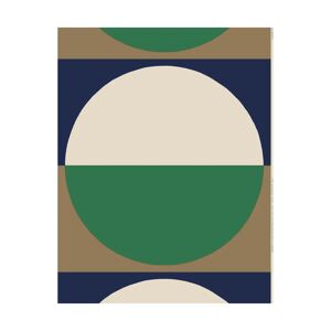 Marimekko Viitta tekstil bomull-lin Green-off white-dark blue