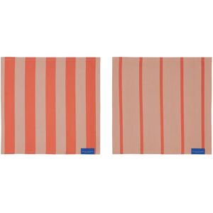 Mette Ditmer Stripes kjøkkenklut 33x33 cm 2-pack Latte