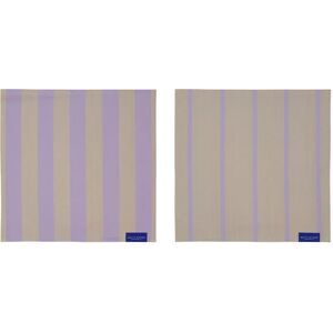 Mette Ditmer Stripes kjøkkenklut 33x33 cm 2-pack Sand