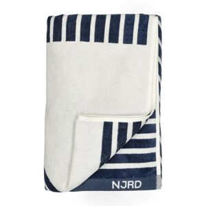 NJRD Stripes badehåndkle 100 x 150 cm Blå