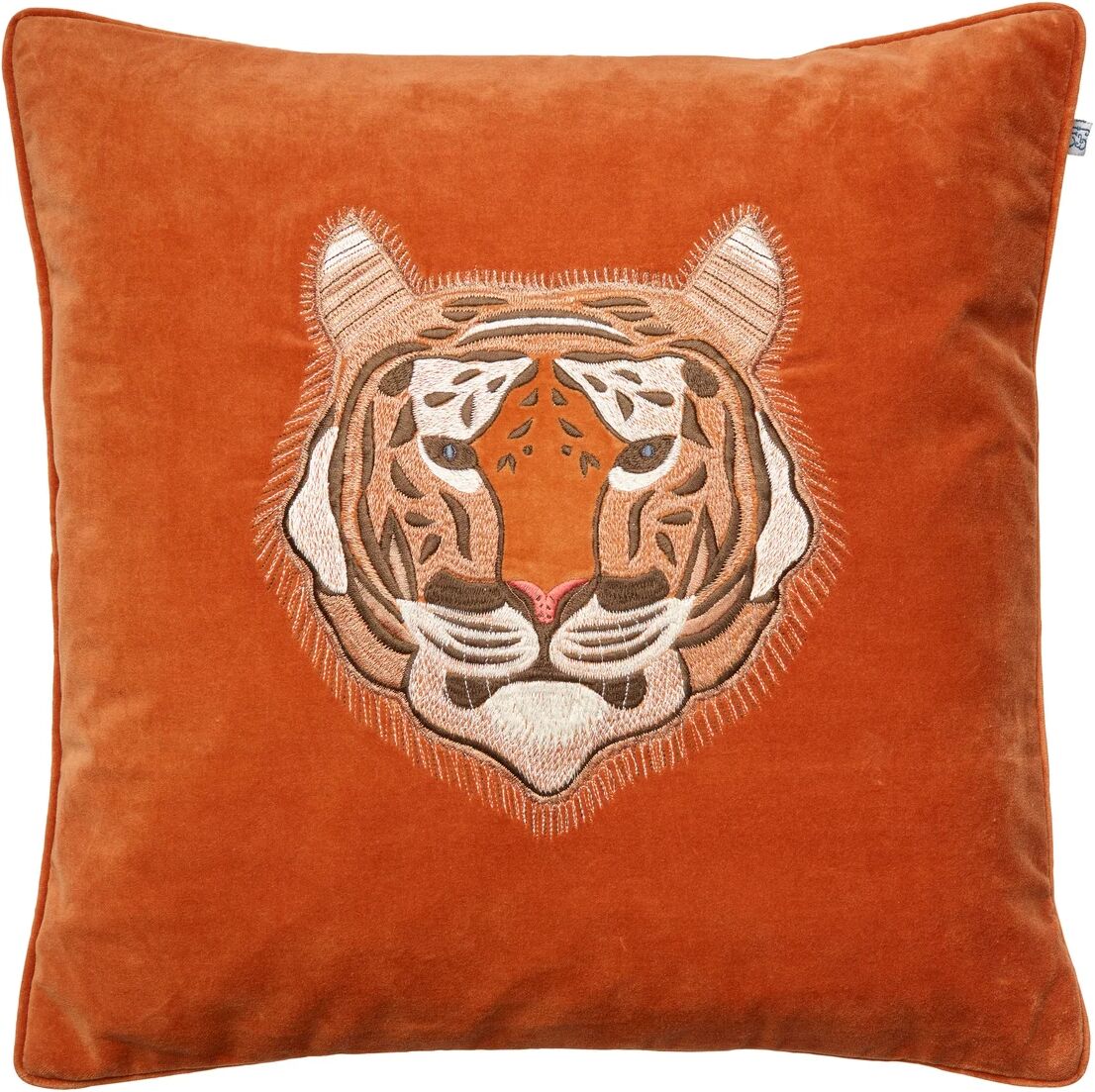 Chhatwal & Jonsson Embroidered Tiger putevar 50x50 cm Orange