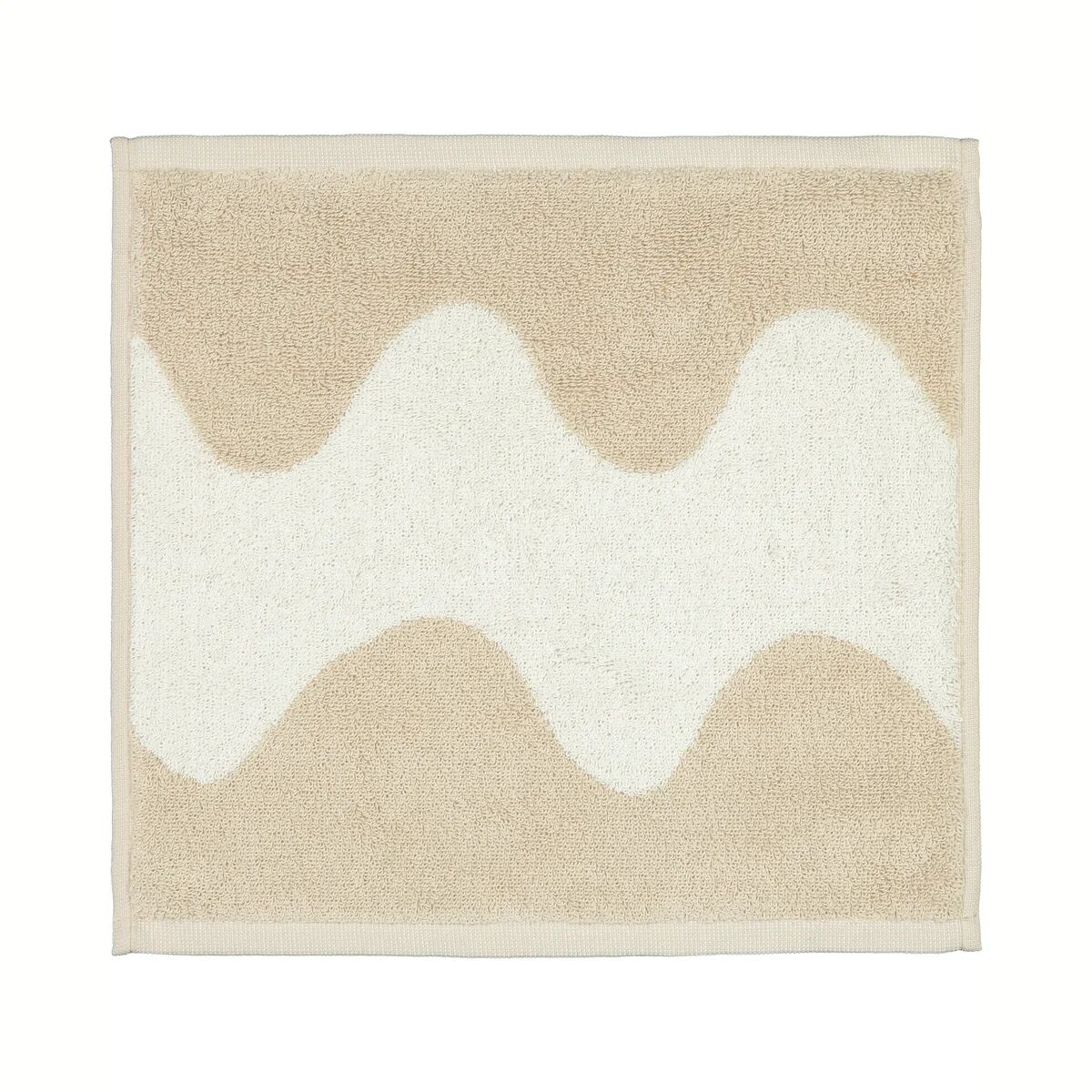 Marimekko Lokki håndkle beige-hvit 30x30 cm