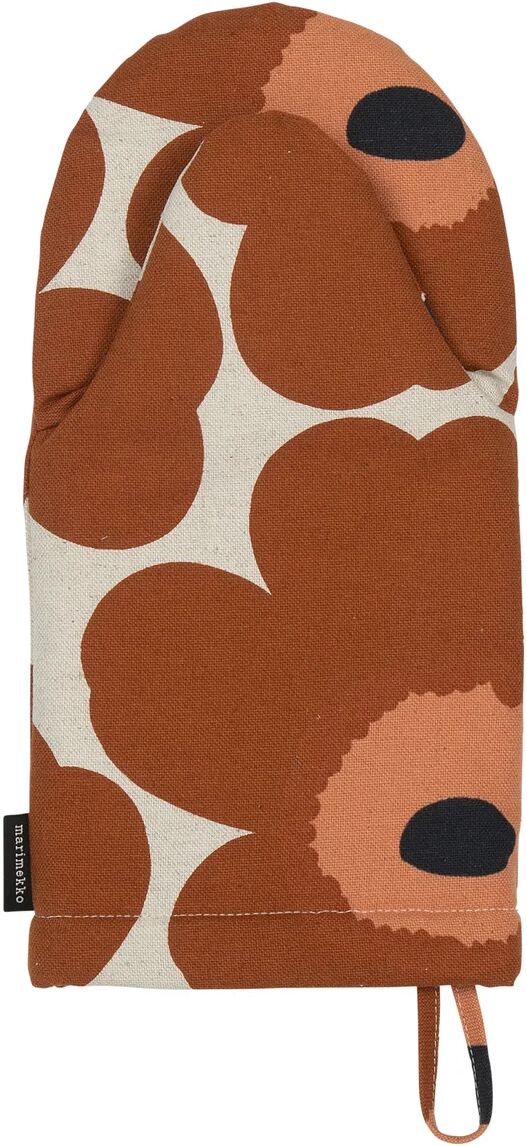 Marimekko Pieni Unikko grytevott bomull-lin Beige-brun