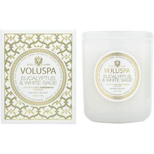 Voluspa Classic Boxed Candle Eucalyptus And White Sage 60h