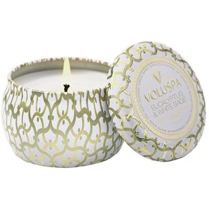 Voluspa Mini Tin Candle Eucalyptus And White Sage 25h