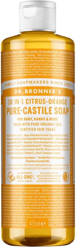 Dr. Bronner's Liquid Soap Citrus-Orange (475ml)