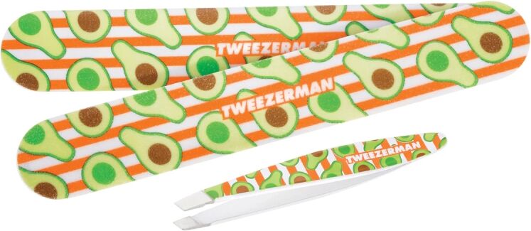 Tweezerman Avocado Duo Set Slant Tweezer & Nailfile